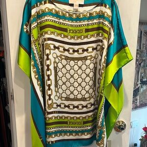 Michael Michael Kors Vibrant Chain Print Kaftan Top